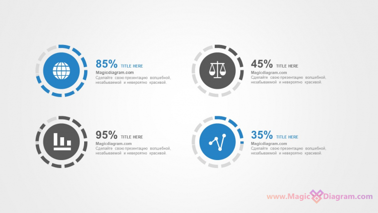 Круговые диаграммы с секторами