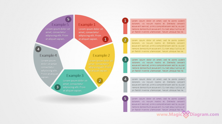 Круг на 5 секторов